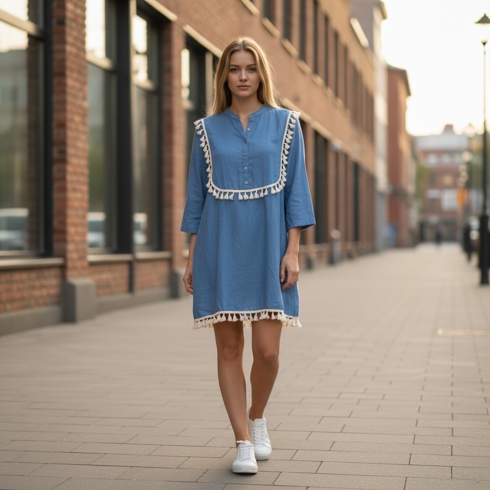 AMT Blue Tassel Top
New